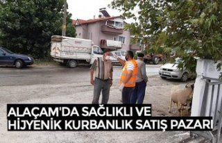 ALAÇAM'DA SAĞLIKLI VE HİJYENİK KURBANLIK...