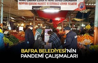 BAFRA BELEDİYESİ’NİN PANDEMİ ÇALIŞMALARI