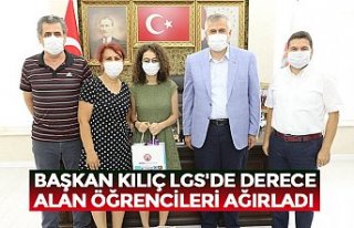 BAŞKAN KILIÇ LGS'DE DERECE ALAN ÖĞRENCİLERİ...