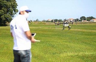 Çeltik alanları ZİHA ile ilaçlanıyor