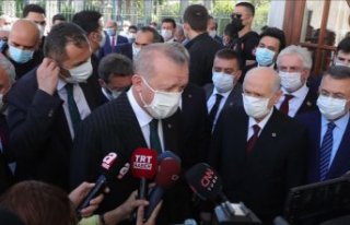 Erdoğan ve Bahçeli Fatih Sultan Mehmet Han'ın...