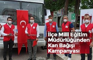 İlçe Milli Eğitim Müdürlüğünden Kan Bağışı...