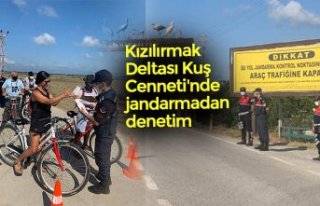 Kızılırmak Deltası Kuş Cenneti'nde jandarmadan...