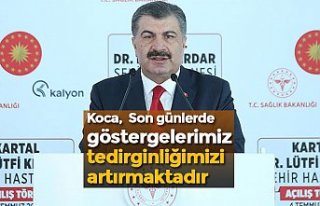 Koca, Son günlerde göstergelerimiz tedirginliğimizi...