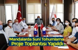 Mandalarda Suni Tohumlama Proje Toplantısı Yapıldı