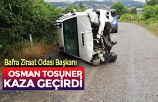 Osman Tosuner  trafik kazası geçirdi