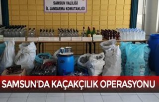 SAMSUN'DA KAÇAKÇILIK OPERASYONU