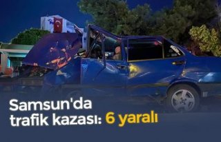 Samsun'da trafik kazası: 6 yaralı