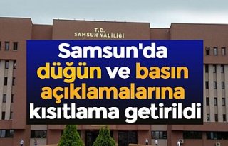 Samsun'da düğün ve basın açıklamalarına...