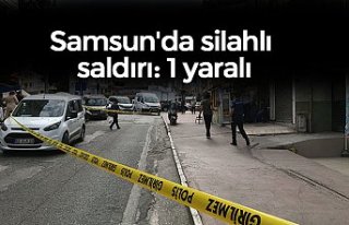 Samsun'da silahlı saldırı: 1 yaralı