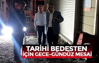 TARİHİ BEDESTEN İÇİN GECE-GÜNDÜZ MESAİ