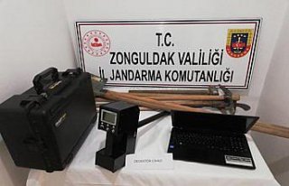 Zonguldak'ta izinsiz kazı yapan 5 kişi suçüstü...