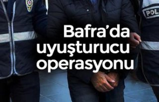 Bafra’da uyuşturucu operasyonu