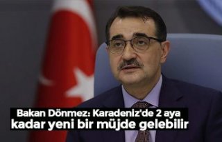 Bakan Dönmez: Karadeniz'de 2 aya kadar yeni...