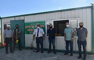 Boyabat'ta ticari taksiler dezenfekte edildi