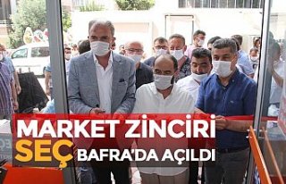 MARKET ZİNCİRİ SEÇ BAFRA’DA AÇILDI