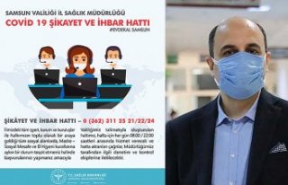Samsun'da koronavirüs şikayet ve ihbar hattı...