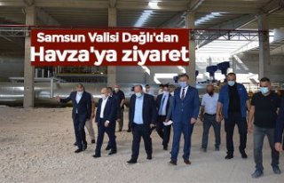 Samsun Valisi Dağlı'dan Havza'ya ziyaret