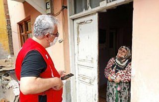 Türk Kızılay Samsun'da kurban eti dağıttı
