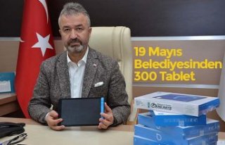 19 Mayıs Belediyesinden 300 Tablet