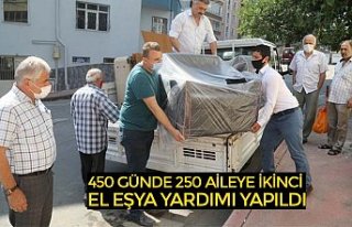 450 GÜNDE 250 AİLEYE İKİNCİ EL EŞYA YARDIMI...