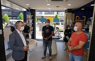 Artvin Valisi Yılmaz Doruk, Arhavi'de Kovid-19 tedbirlerini...