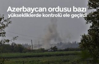 Azerbaycan ordusu bazı yüksekliklerde kontrolü...