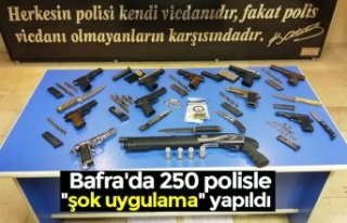 Bafra'da 250 polisle "şok uygulama"...