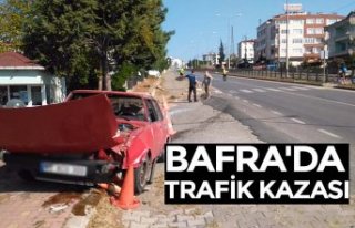 BAFRA'DA TRAFİK KAZASI