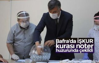 Bafra’da İŞKUR kurası noter huzurunda çekildi