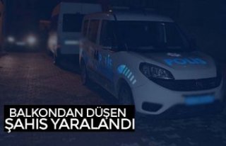 BALKONDAN DÜŞEN ŞAHIS YARALANDI