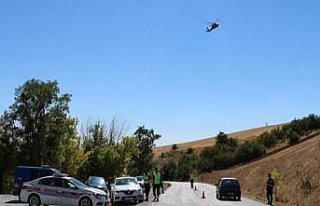 Çorum'da havadan yapılan denetimlerde 16 sürücüye...