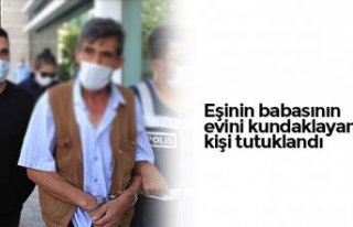 Eşinin babasının evini kundaklayan kişi tutuklandı