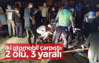 İki otomobil çarpıştı: 2 ölü, 3 yaralı