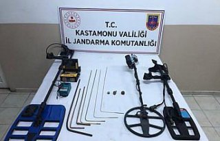 Kastamonu'da izinsiz kazı yapan 6 kişi gözaltına...