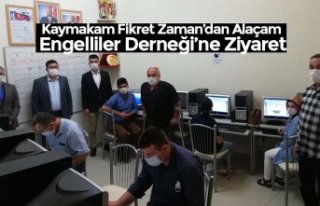 Kaymakam Fikret Zaman’dan Alaçam Engelliler Derneği’ne...