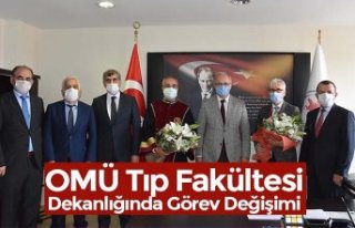 OMÜ Tıp Fakültesi Dekanlığında Görev Değişimi
