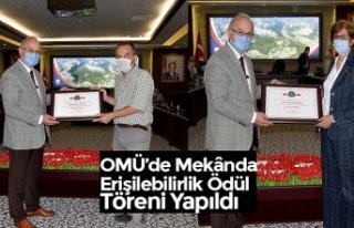 OMÜ’de Mekânda Erişilebilirlik Ödül Töreni...
