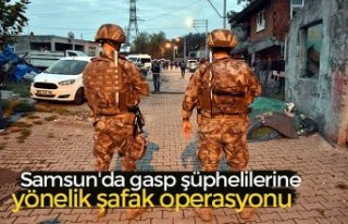 Samsun'da gasp şüphelilerine yönelik şafak...