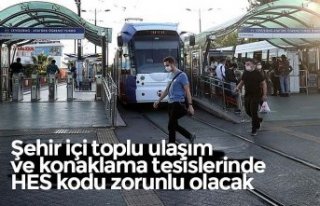 Şehir içi toplu ulaşım ve konaklama tesislerinde...