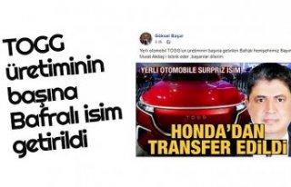 TOGG üretiminin başına Bafra isim getirildi