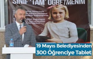 19 Mayıs Belediyesinden 300 Öğrenciye Tablet