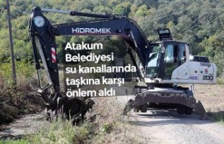 Atakum Belediyesi su kanallarında taşkına karşı...