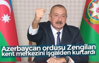 Azerbaycan ordusu Zengilan kent merkezini işgalden...