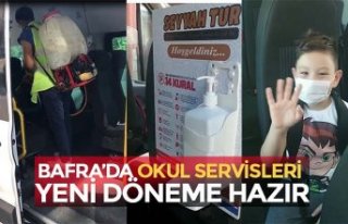 BAFRA’DA OKUL SERVİSLERİ YENİ DÖNEME HAZIR