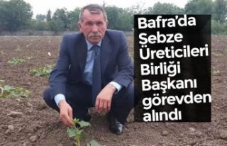 Bafra’da Sebze Üreticileri Birliği Başkanı görevden...