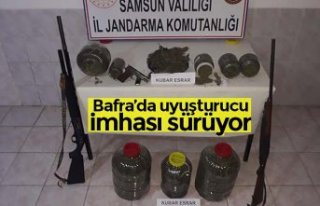 Bafra’da uyuşturucu imhası sürüyor