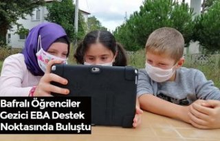 Bafralı Öğrenciler Gezici EBA Destek Noktasında...