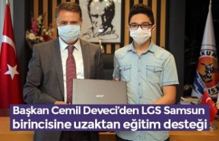 Başkan Cemil Deveci’den LGS Samsun birincisine...