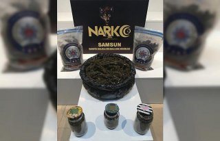 GÜNCELLEME - Samsun'da 5 kilogram uyuşturucuyla...